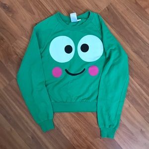 F21 x Sanrio Frog Keroppi Pullover Sweater